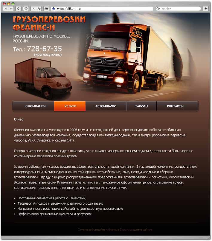 Сайт интернет магазин Феликс-Н